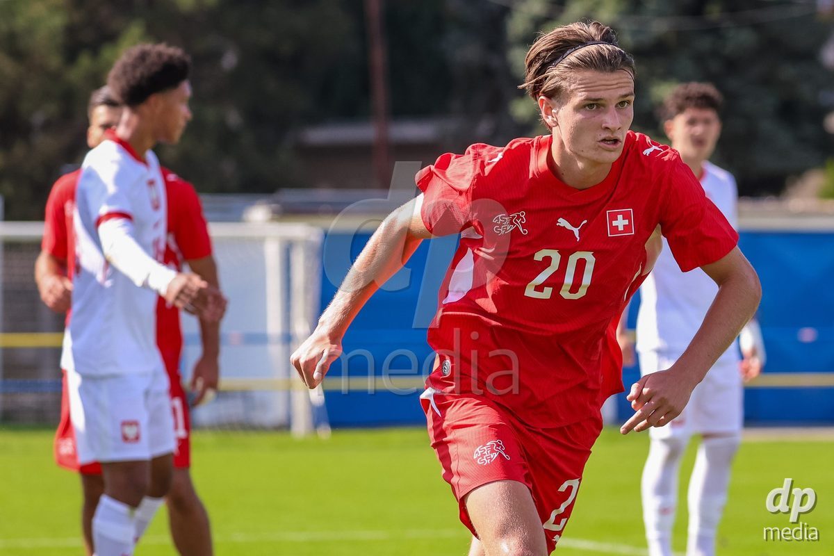 DUNAJSKA LUZNA, SLOVAKIA - SEPTEMBER 25: Jill Stiel the International Friendly football match between Switzerland U19 and Poland U19 on September 25, 2026 in Dunajska Luzna, Slovakia.