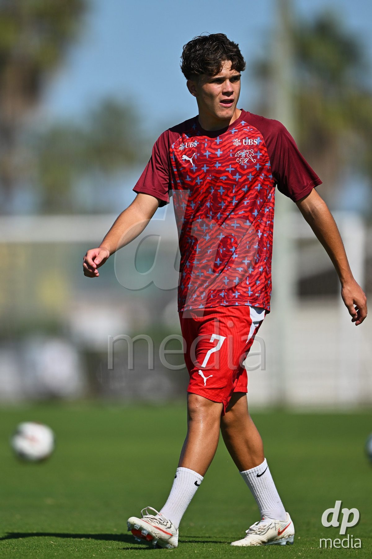 OLIVA NOVA, SPAIN - SEPTEMBER 25: Ian Tiraboschi of Switzerland during the International Friendly match between Northern Ireland U17 and Switzerland U17 at Oliva Nova Sports Center on September 25, 2026 in Oliva Nova, Spain.