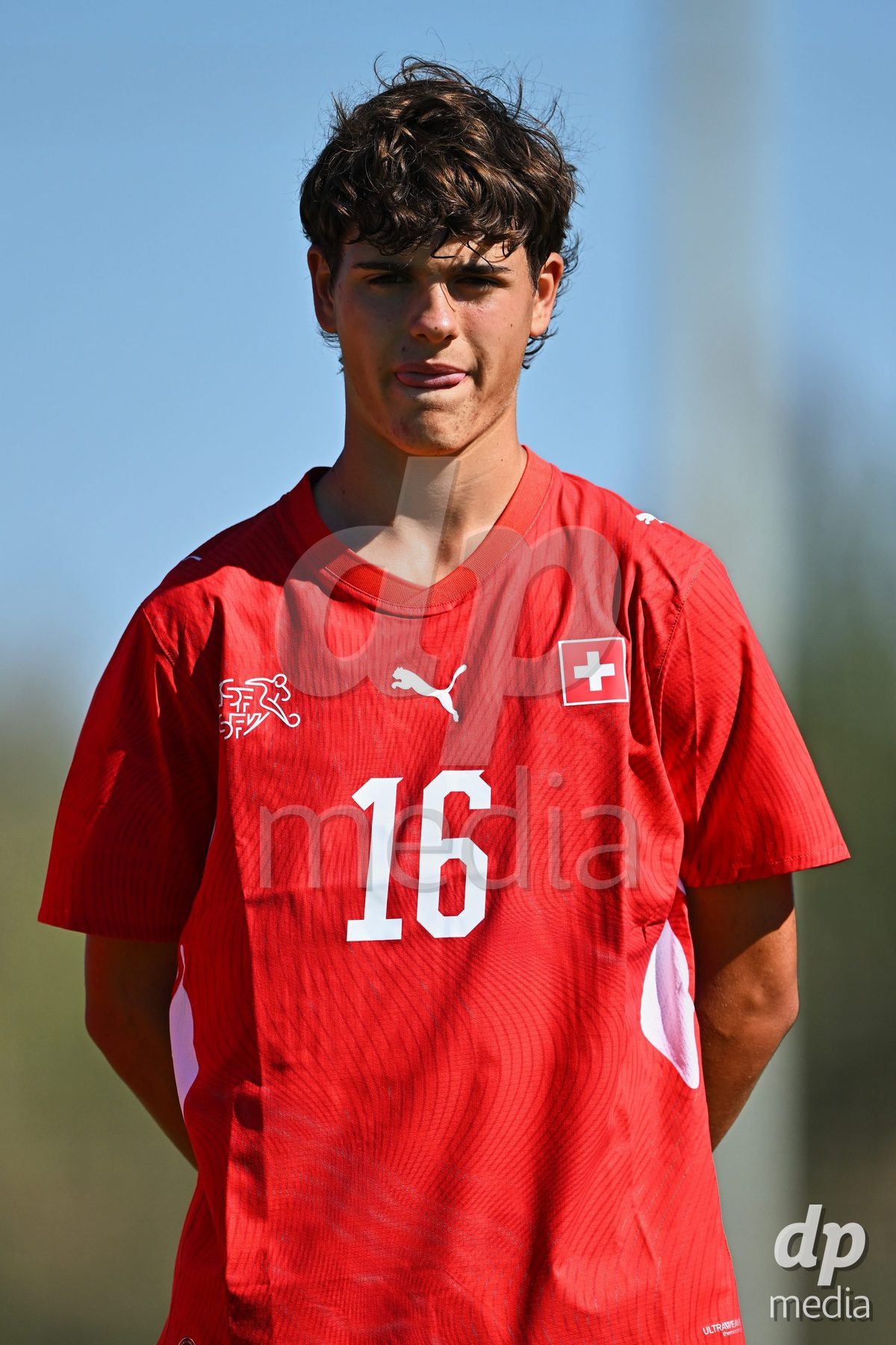 OLIVA NOVA, SPAIN - SEPTEMBER 25: Leon Gervasini of Switzerland during the International Friendly match between Northern Ireland U17 and Switzerland U17 at Oliva Nova Sports Center on September 25, 2026 in Oliva Nova, Spain.