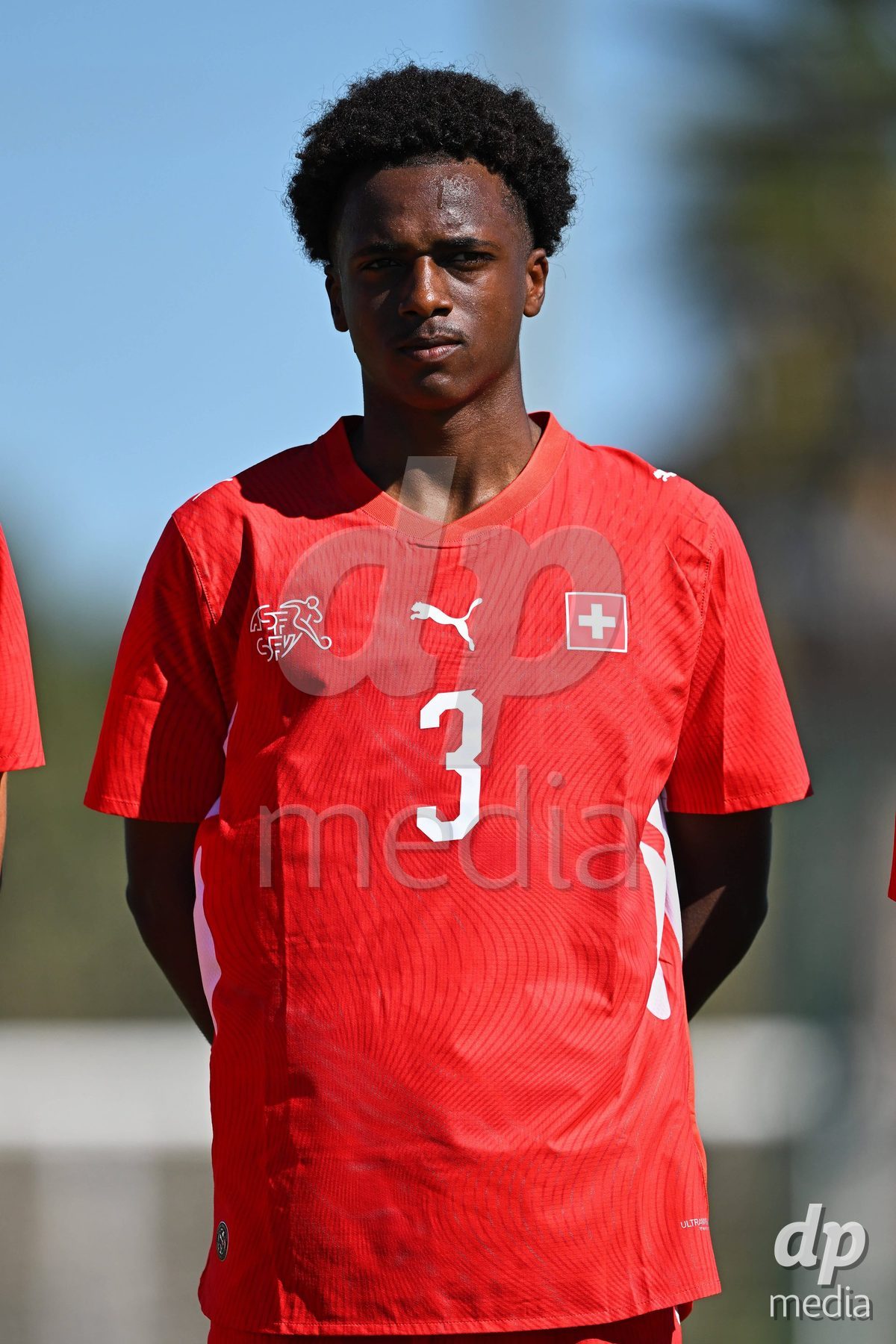 OLIVA NOVA, SPAIN - SEPTEMBER 25: Aaron Ikomi of Switzerland during the International Friendly match between Northern Ireland U17 and Switzerland U17 at Oliva Nova Sports Center on September 25, 2026 in Oliva Nova, Spain.