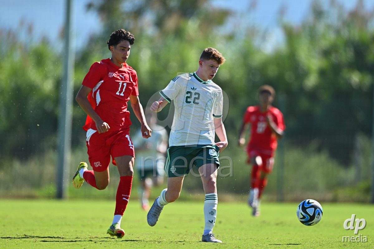 OLIVA NOVA, SPAIN - SEPTEMBER 25: Erden Arslan Kaan of Switzerland during the International Friendly match between Northern Ireland U17 and Switzerland U17 at Oliva Nova Sports Center on September 25, 2026 in Oliva Nova, Spain.