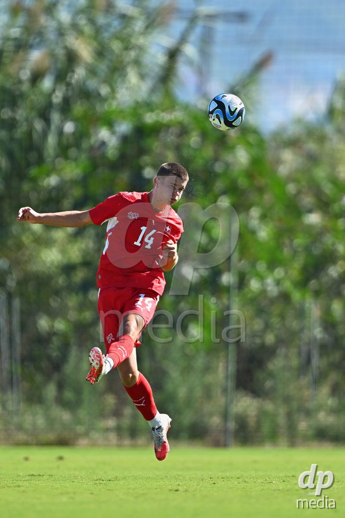 OLIVA NOVA, SPAIN - SEPTEMBER 25: Ivan Ivelj of Switzerland during the International Friendly match between Northern Ireland U17 and Switzerland U17 at Oliva Nova Sports Center on September 25, 2026 in Oliva Nova, Spain.