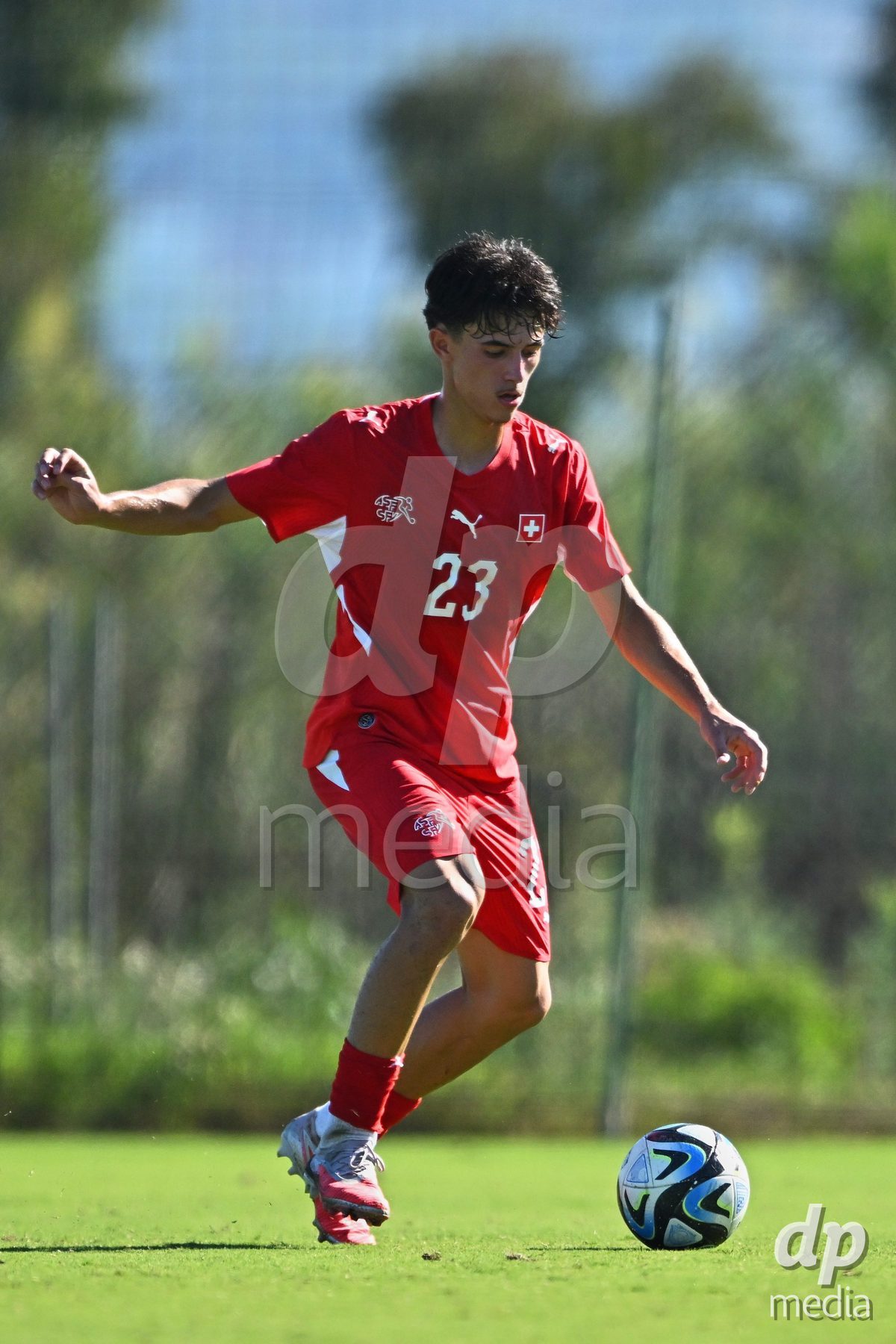 OLIVA NOVA, SPAIN - SEPTEMBER 25: Romeo Mijic of Switzerland during the International Friendly match between Northern Ireland U17 and Switzerland U17 at Oliva Nova Sports Center on September 25, 2026 in Oliva Nova, Spain.