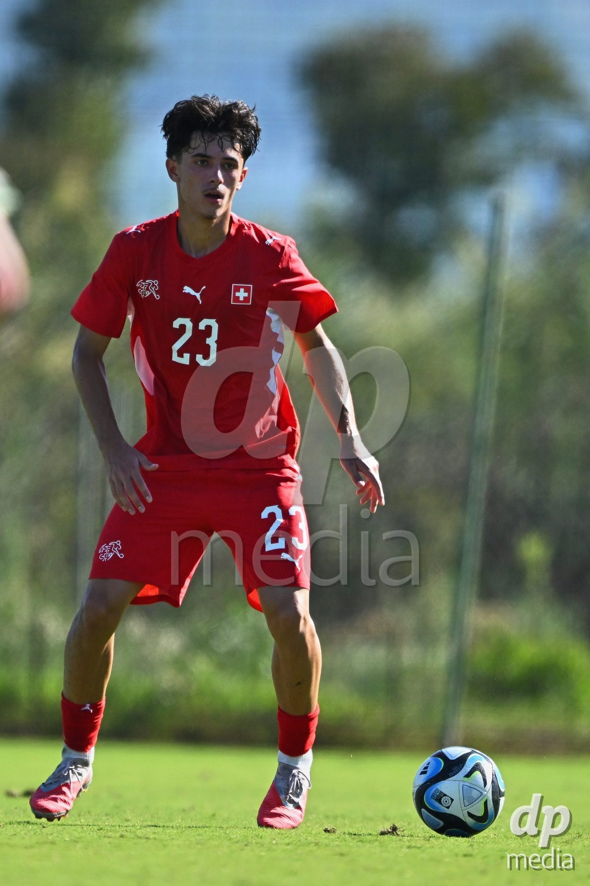OLIVA NOVA, SPAIN - SEPTEMBER 25: Romeo Mijic of Switzerland during the International Friendly match between Northern Ireland U17 and Switzerland U17 at Oliva Nova Sports Center on September 25, 2026 in Oliva Nova, Spain.