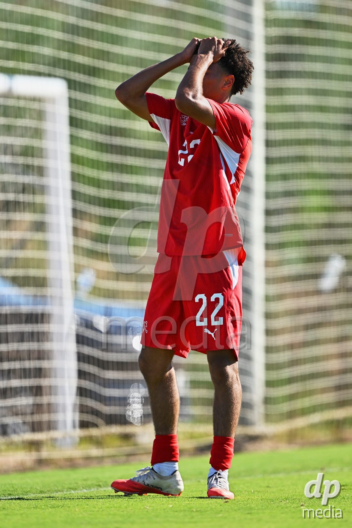 OLIVA NOVA, SPAIN - SEPTEMBER 25: Nolaan Stifani of Switzerland during the International Friendly match between Northern Ireland U17 and Switzerland U17 at Oliva Nova Sports Center on September 25, 2026 in Oliva Nova, Spain.
