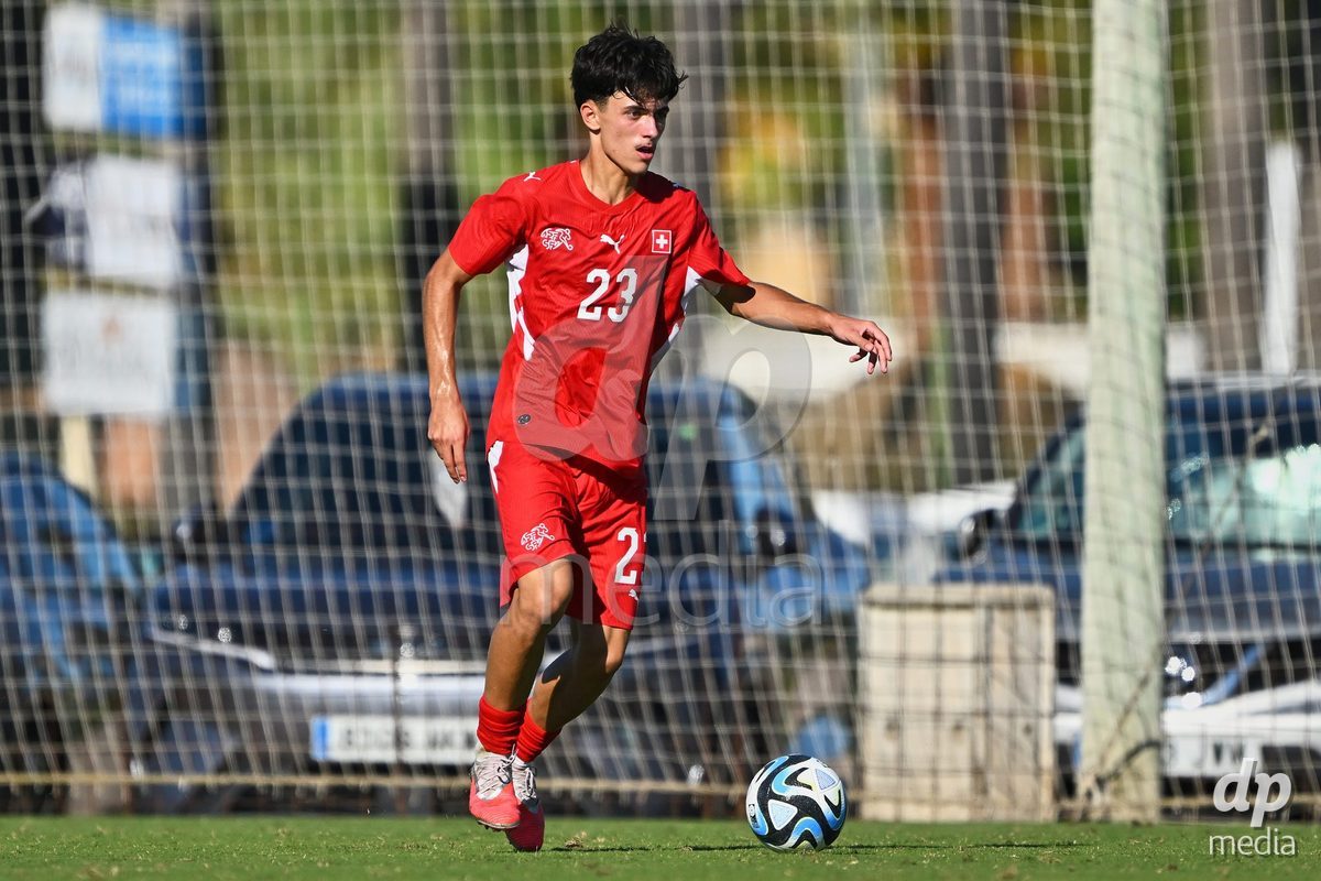 OLIVA NOVA, SPAIN - SEPTEMBER 25: Romeo Mijic of Switzerland during the International Friendly match between Northern Ireland U17 and Switzerland U17 at Oliva Nova Sports Center on September 25, 2026 in Oliva Nova, Spain.