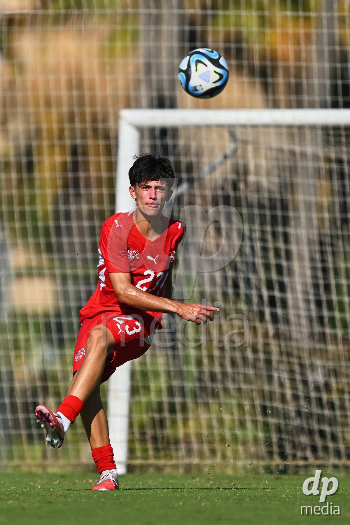 OLIVA NOVA, SPAIN - SEPTEMBER 25: Romeo Mijic of Switzerland during the International Friendly match between Northern Ireland U17 and Switzerland U17 at Oliva Nova Sports Center on September 25, 2026 in Oliva Nova, Spain.