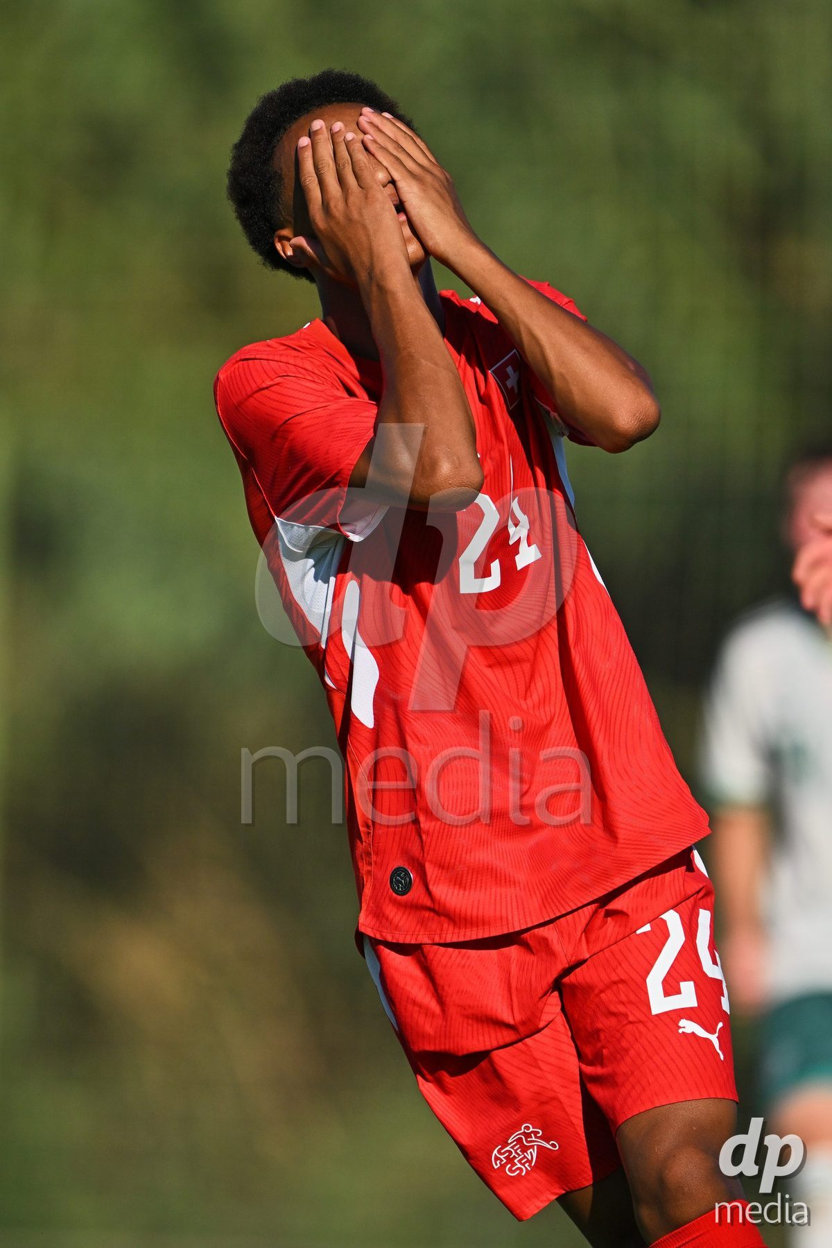 OLIVA NOVA, SPAIN - SEPTEMBER 25: Ryan Hare of Switzerland during the International Friendly match between Northern Ireland U17 and Switzerland U17 at Oliva Nova Sports Center on September 25, 2026 in Oliva Nova, Spain.