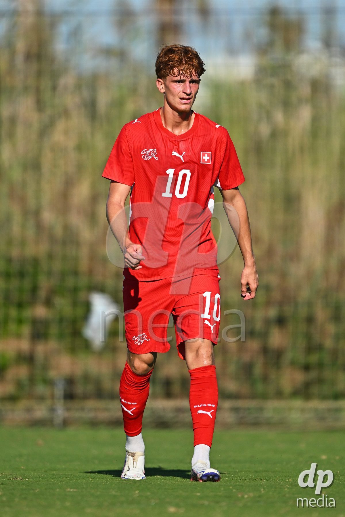OLIVA NOVA, SPAIN - SEPTEMBER 25: Eron Kele of Switzerland during the International Friendly match between Northern Ireland U17 and Switzerland U17 at Oliva Nova Sports Center on September 25, 2026 in Oliva Nova, Spain.