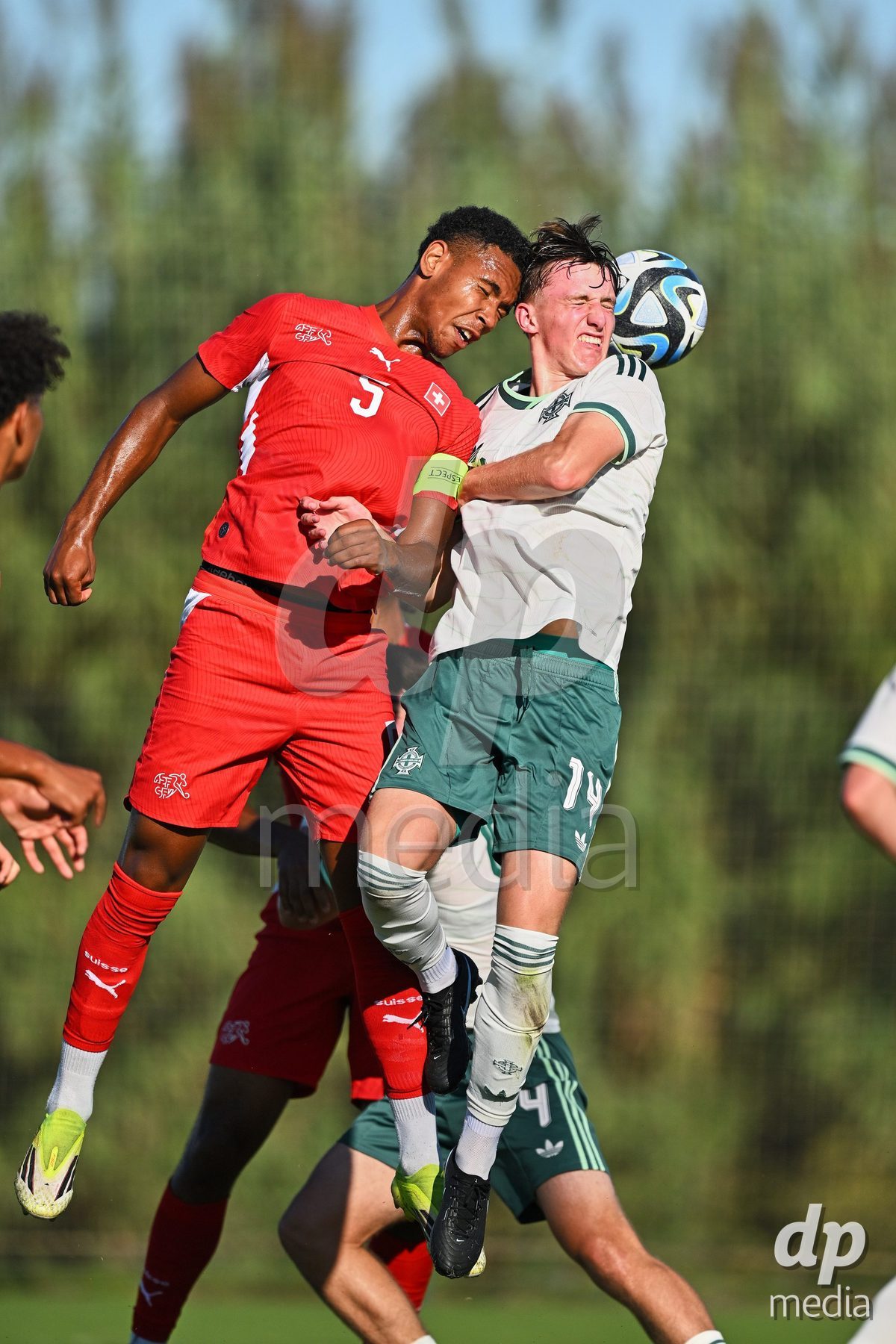 OLIVA NOVA, SPAIN - SEPTEMBER 25: Niko Cavka of Switzerland during the International Friendly match between Northern Ireland U17 and Switzerland U17 at Oliva Nova Sports Center on September 25, 2026 in Oliva Nova, Spain.