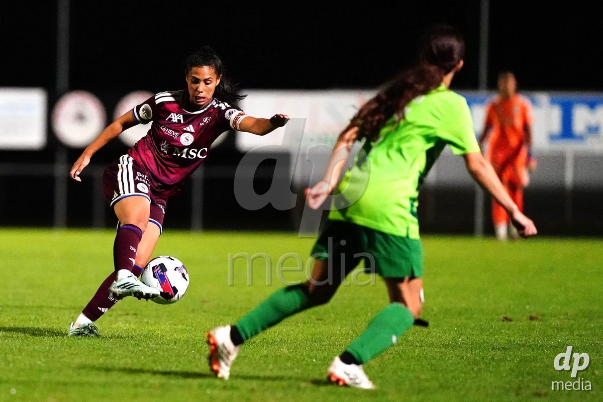MAGADINO, SWITZERLAND - SEPTEMBER 26: Daïna Bourmaof the Servette FC in action during the AXA Women's Cup match between AS Gambarogno and Servette FC Chenois Feminin at Centro Sportivo on September 26, 2026 in Magadino.