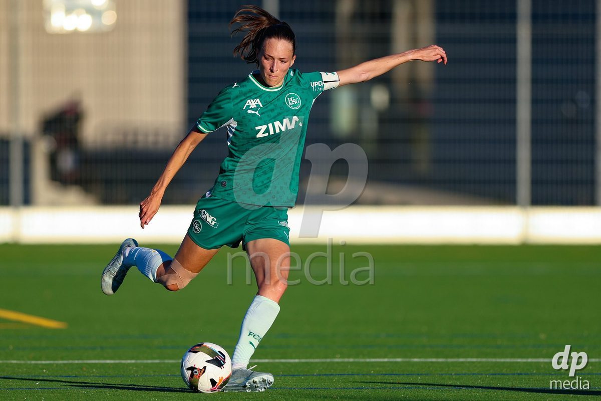 SCHLIEREN, SWITZERLAND - SEPTEMBER 26: Jana Brunner of FC St.Gallen 1879 during the AXA Women's Cup match between FC Schlieren and FC St. Gallen at Zelgli on September 26, 2026 in Schlieren, Switzerland.