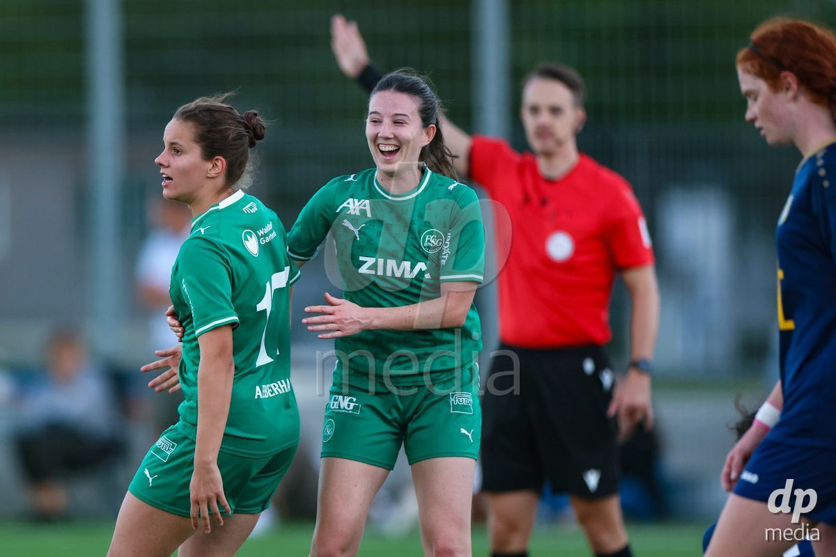 SCHLIEREN, SWITZERLAND - SEPTEMBER 26: Yael Aeberhard of FC St.Gallen 1879 during the AXA Women's Cup match between FC Schlieren and FC St. Gallen at Zelgli on September 26, 2026 in Schlieren, Switzerland.