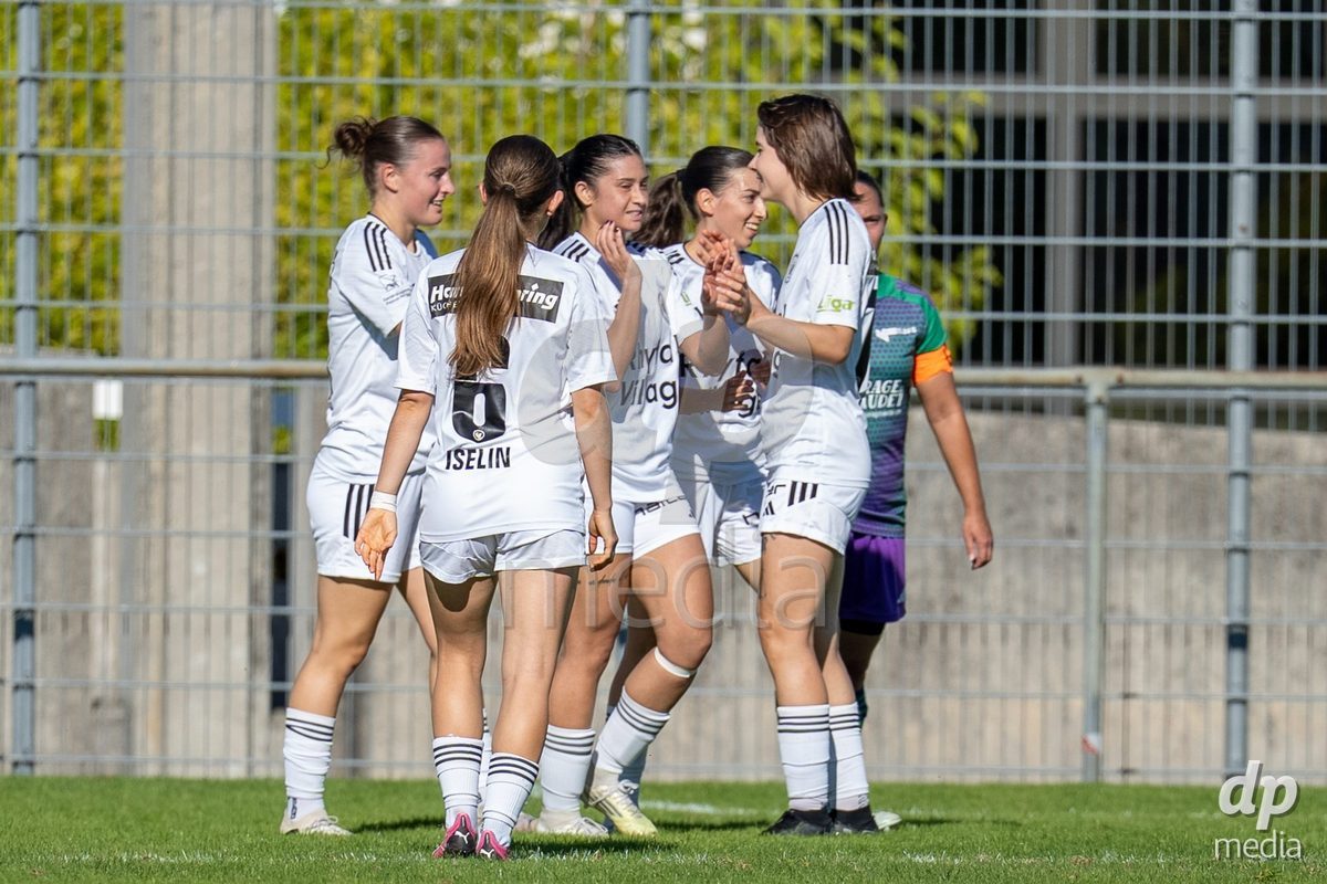 COPPET, SWITZERLAND - SEPTEMBER 27: FC Wil celebrates the goal during the AXA Women's Cup match between US Terre Sainte and FC Wil 1900 at Centre sportif des Rojalets on September 27, 2026 in Coppet, Switzerland.