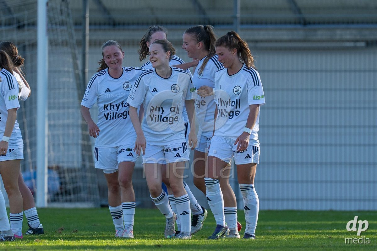 COPPET, SWITZERLAND - SEPTEMBER 27: FC Wil celebrates the goal during the AXA Women's Cup match between US Terre Sainte and FC Wil 1900 at Centre sportif des Rojalets on September 27, 2026 in Coppet, Switzerland.