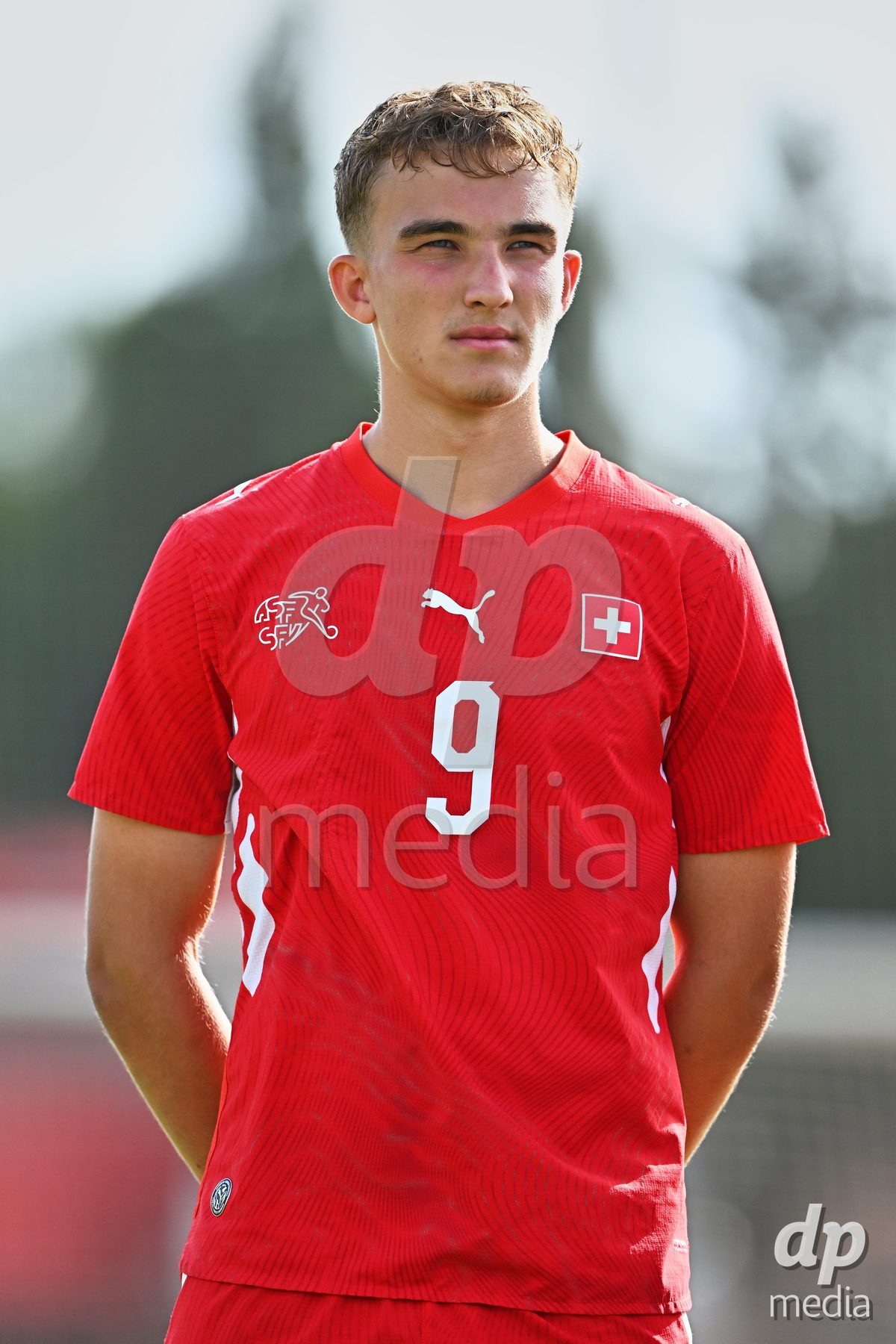 OLIVA NOVA, SPAIN - SEPTEMBER 28: Niko Cavka of Switzerland during the International Friendly match between Switzerland U17 and Sweden U17 at Oliva Nova Sports Center on September 28, 2026 in Oliva Nova, Spain.