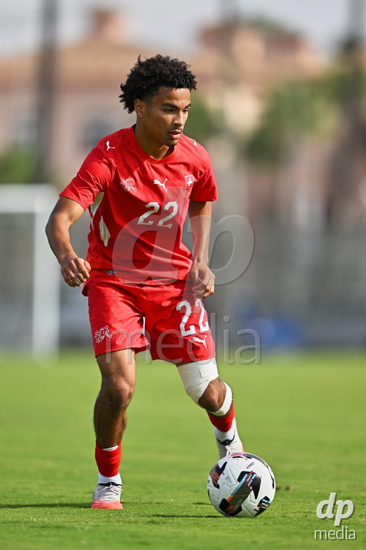 OLIVA NOVA, SPAIN - SEPTEMBER 28: Nolaan Stifani of Switzerland during the International Friendly match between Switzerland U17 and Sweden U17 at Oliva Nova Sports Center on September 28, 2026 in Oliva Nova, Spain.