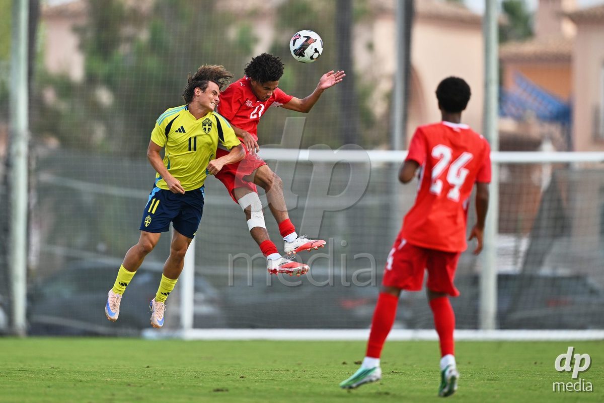 OLIVA NOVA, SPAIN - SEPTEMBER 28: Nolaan Stifani of Switzerland during the International Friendly match between Switzerland U17 and Sweden U17 at Oliva Nova Sports Center on September 28, 2026 in Oliva Nova, Spain.