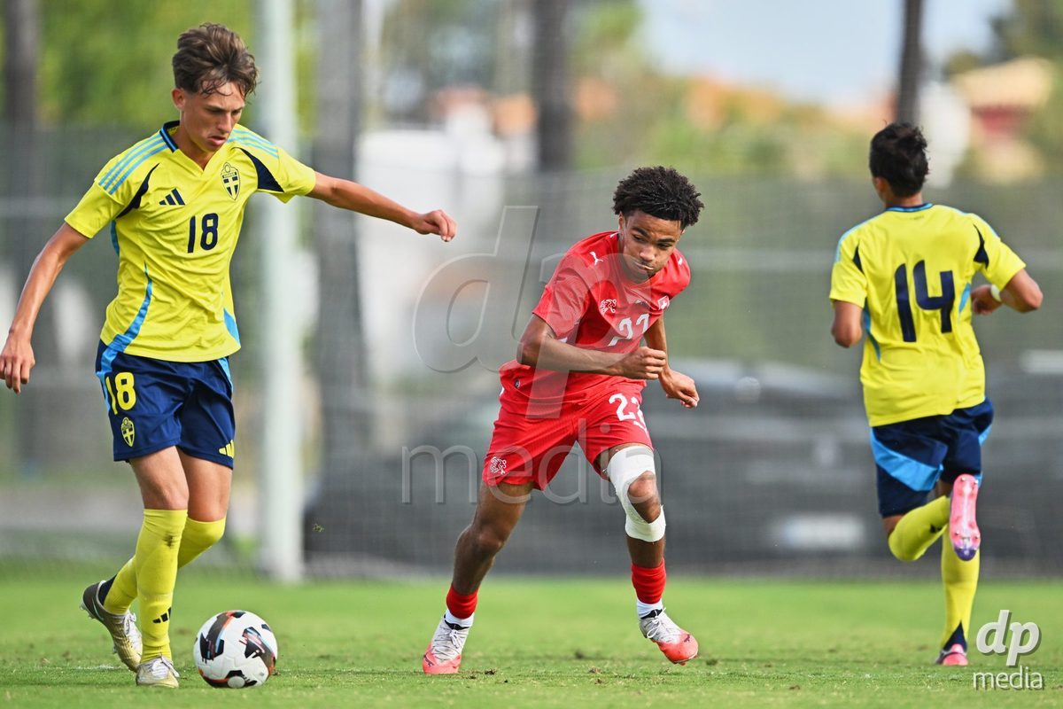 OLIVA NOVA, SPAIN - SEPTEMBER 28: Nolaan Stifani of Switzerland during the International Friendly match between Switzerland U17 and Sweden U17 at Oliva Nova Sports Center on September 28, 2026 in Oliva Nova, Spain.