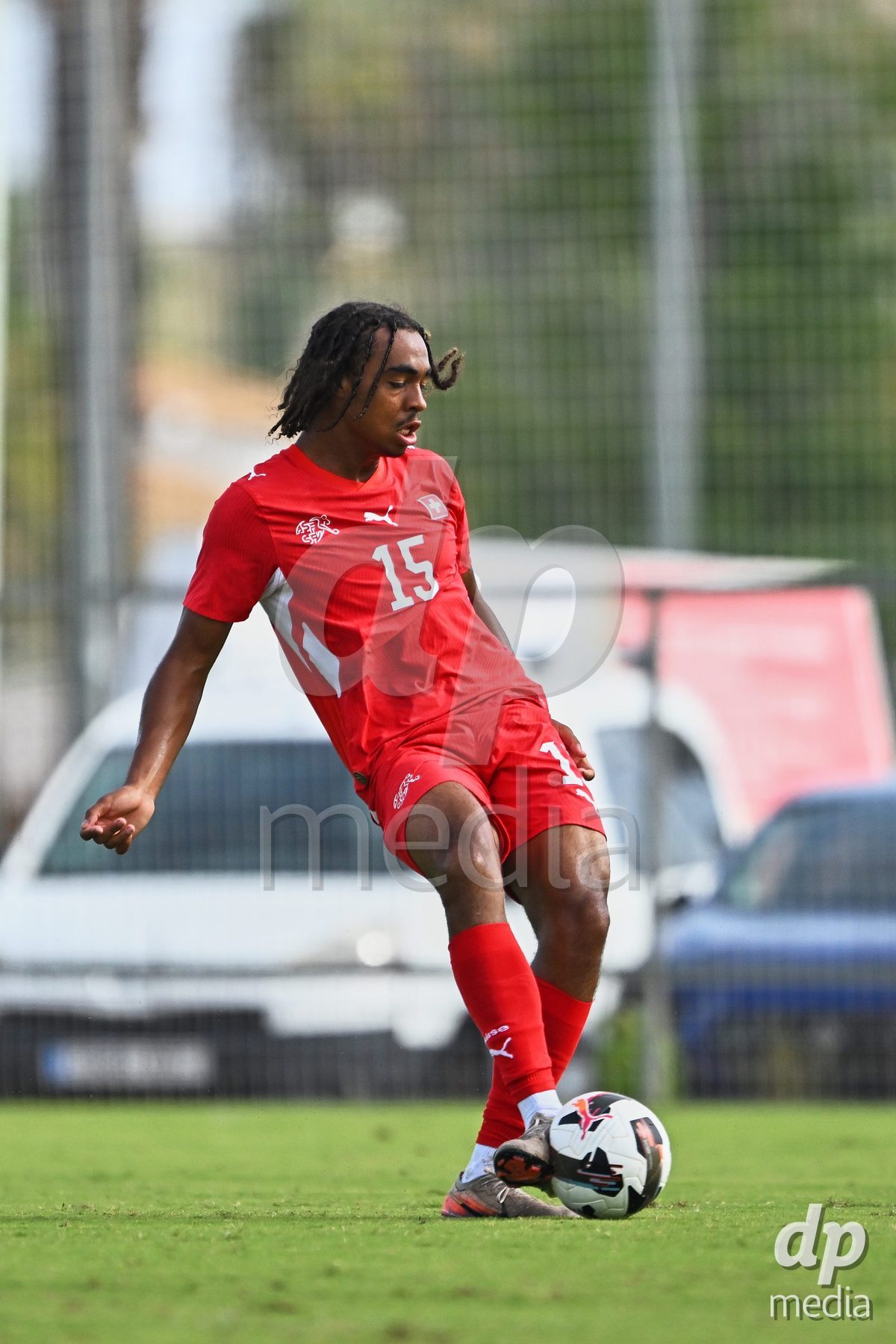 OLIVA NOVA, SPAIN - SEPTEMBER 28: Leon White of Switzerland during the International Friendly match between Switzerland U17 and Sweden U17 at Oliva Nova Sports Center on September 28, 2026 in Oliva Nova, Spain.