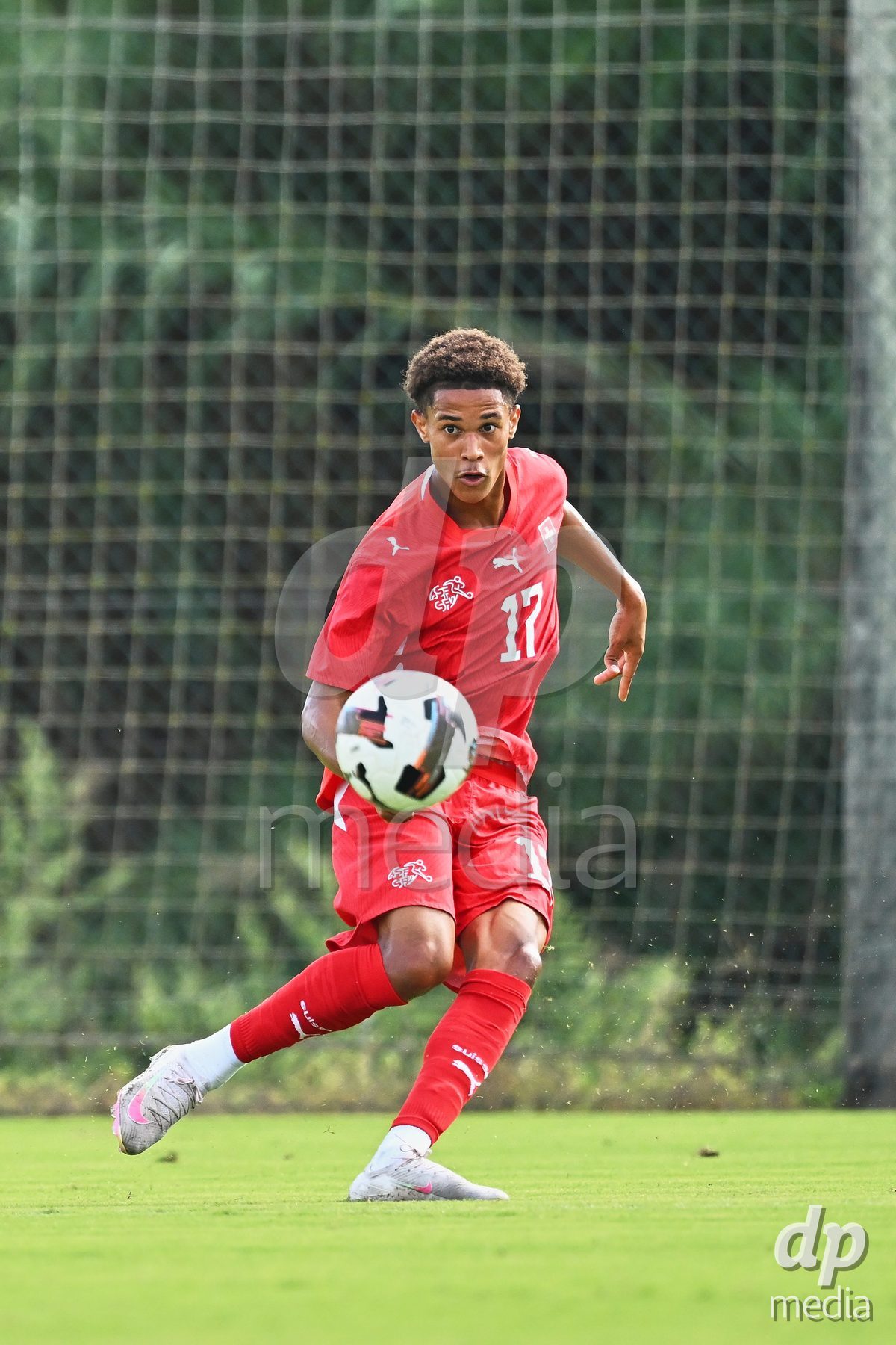 OLIVA NOVA, SPAIN - SEPTEMBER 28: Kyle Kurt of Switzerland during the International Friendly match between Switzerland U17 and Sweden U17 at Oliva Nova Sports Center on September 28, 2026 in Oliva Nova, Spain.