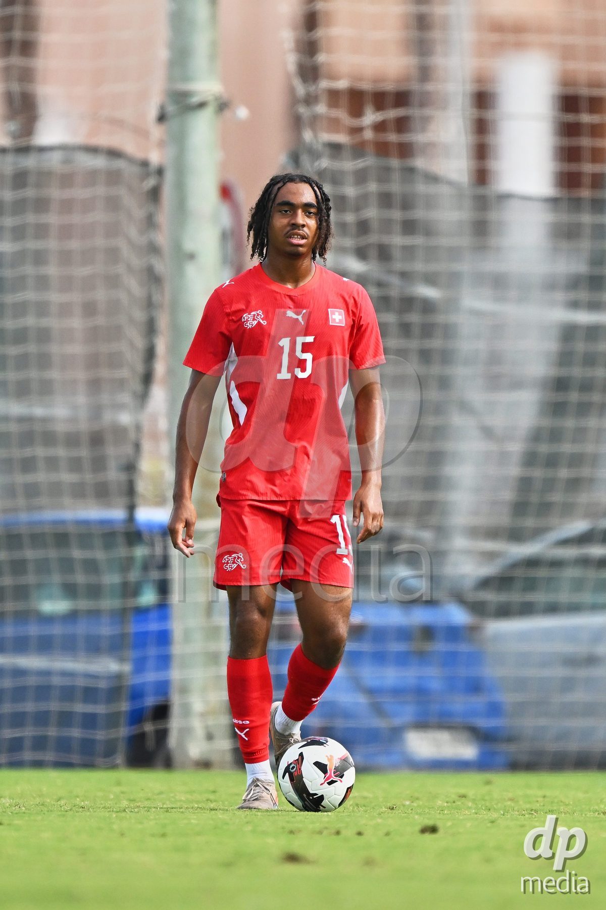 OLIVA NOVA, SPAIN - SEPTEMBER 28: Leon White of Switzerland during the International Friendly match between Switzerland U17 and Sweden U17 at Oliva Nova Sports Center on September 28, 2026 in Oliva Nova, Spain.