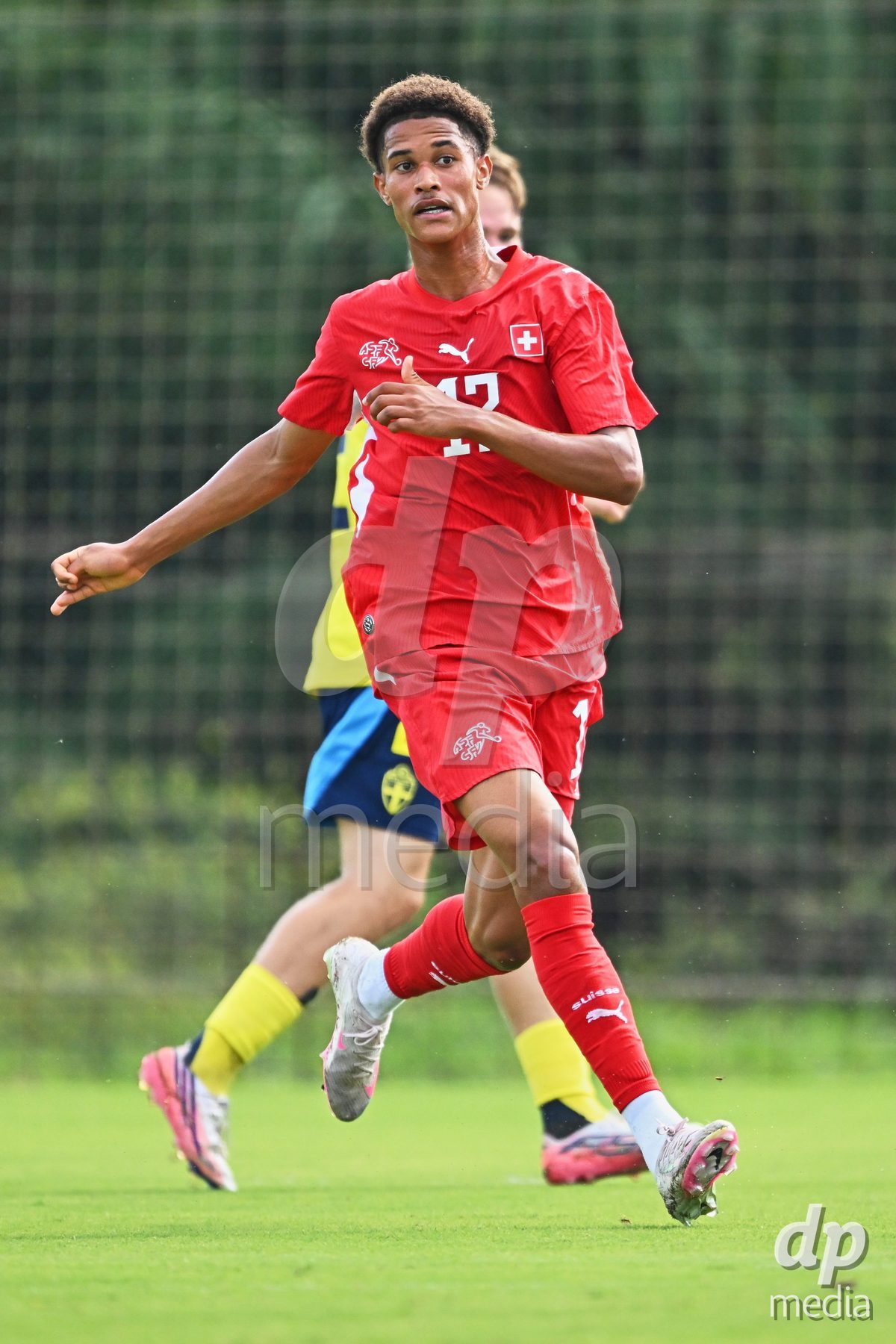 OLIVA NOVA, SPAIN - SEPTEMBER 28: Kyle Kurt of Switzerland during the International Friendly match between Switzerland U17 and Sweden U17 at Oliva Nova Sports Center on September 28, 2026 in Oliva Nova, Spain.