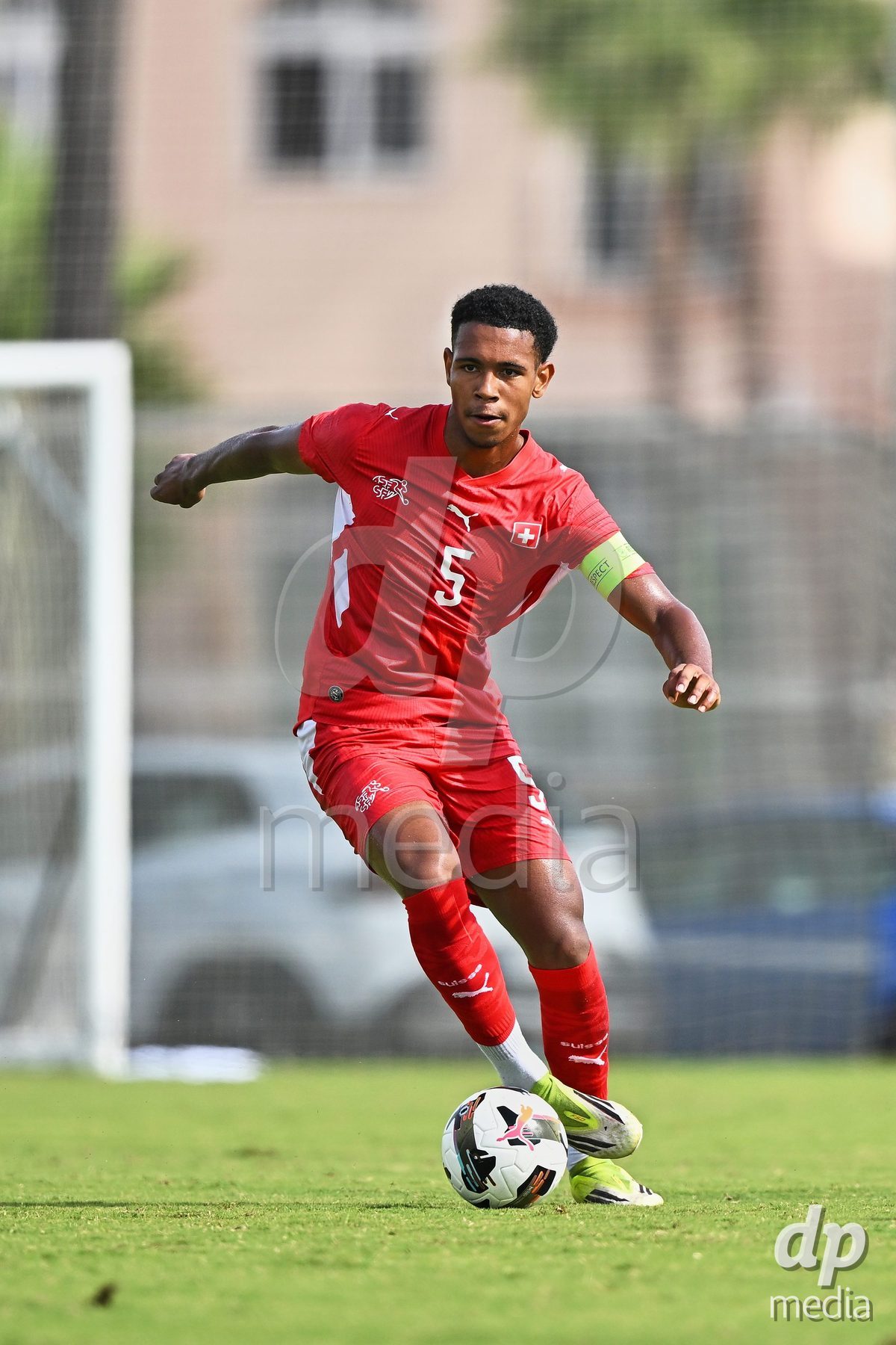 OLIVA NOVA, SPAIN - SEPTEMBER 28: Noah Kakor of Switzerland during the International Friendly match between Switzerland U17 and Sweden U17 at Oliva Nova Sports Center on September 28, 2026 in Oliva Nova, Spain.