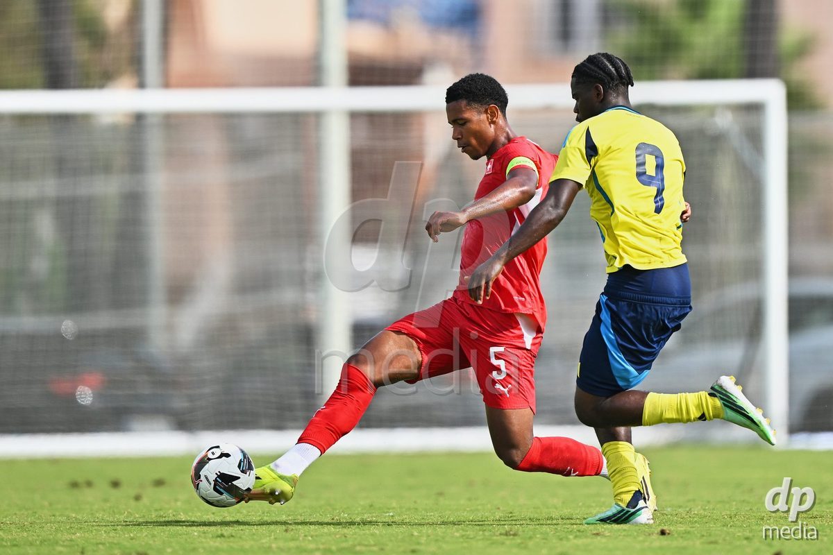 OLIVA NOVA, SPAIN - SEPTEMBER 28: Noah Kakor of Switzerland during the International Friendly match between Switzerland U17 and Sweden U17 at Oliva Nova Sports Center on September 28, 2026 in Oliva Nova, Spain.