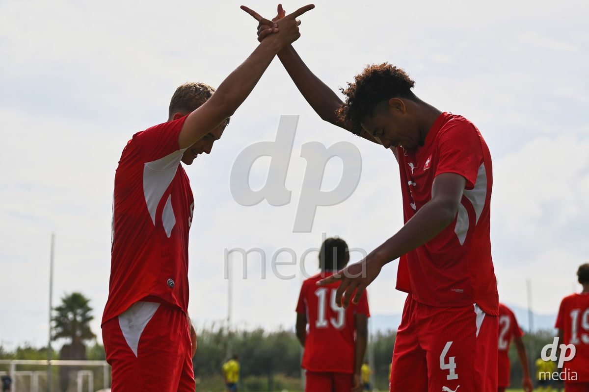 OLIVA NOVA, SPAIN - SEPTEMBER 28: Niko Cavka of Switzerland during the International Friendly match between Switzerland U17 and Sweden U17 at Oliva Nova Sports Center on September 28, 2026 in Oliva Nova, Spain.