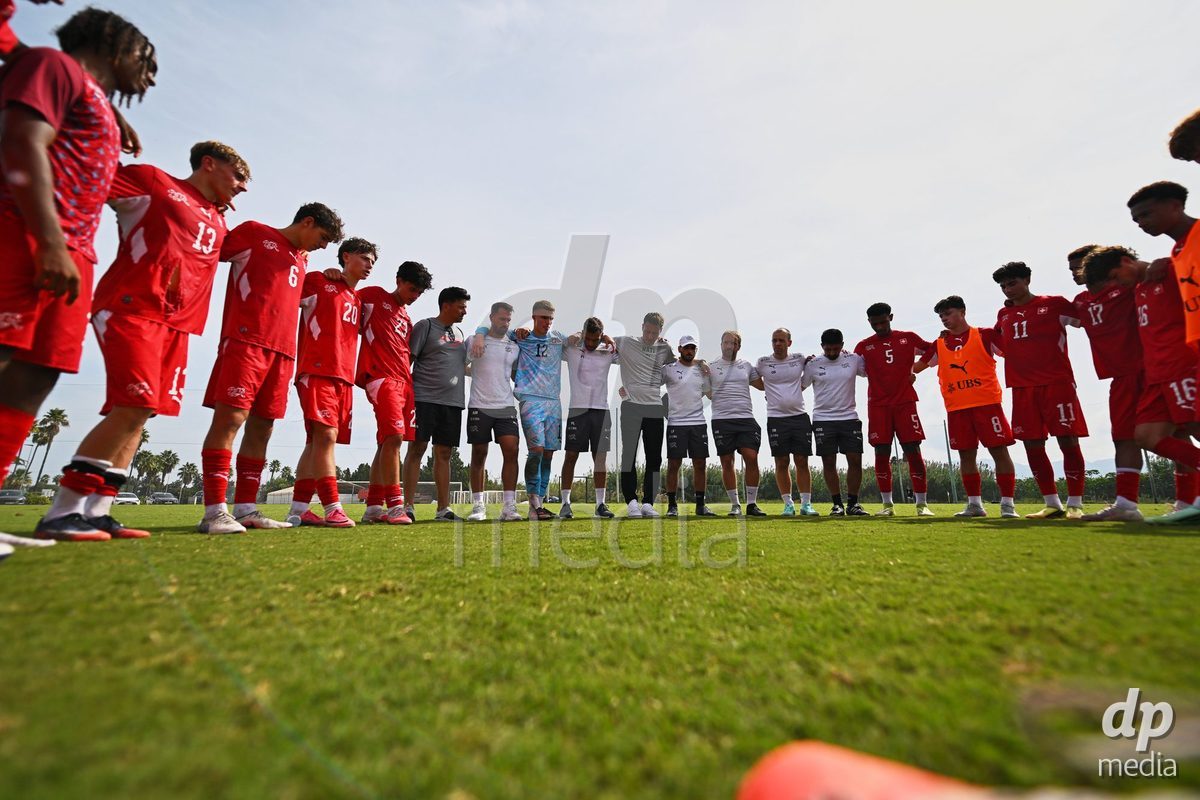 OLIVA NOVA, SPAIN - SEPTEMBER 28: The International Friendly match between Switzerland U17 and Sweden U17 at Oliva Nova Sports Center on September 28, 2026 in Oliva Nova, Spain.