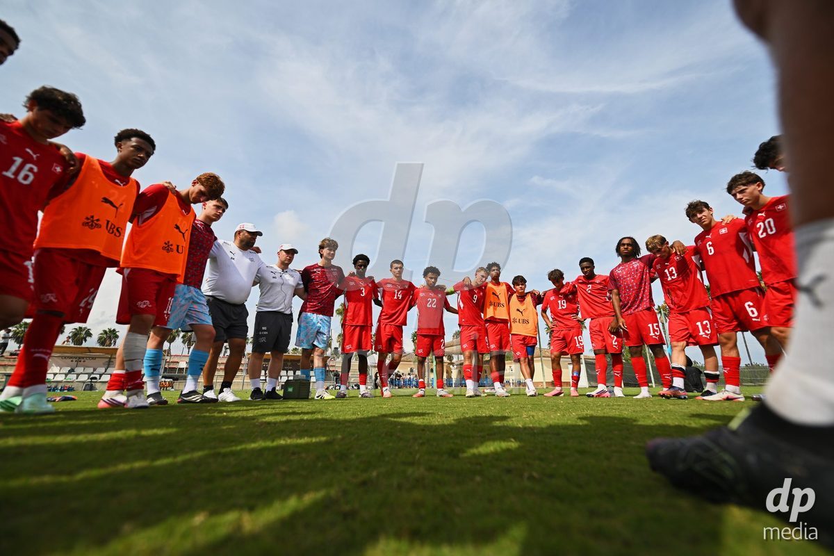 OLIVA NOVA, SPAIN - SEPTEMBER 28: The International Friendly match between Switzerland U17 and Sweden U17 at Oliva Nova Sports Center on September 28, 2026 in Oliva Nova, Spain.