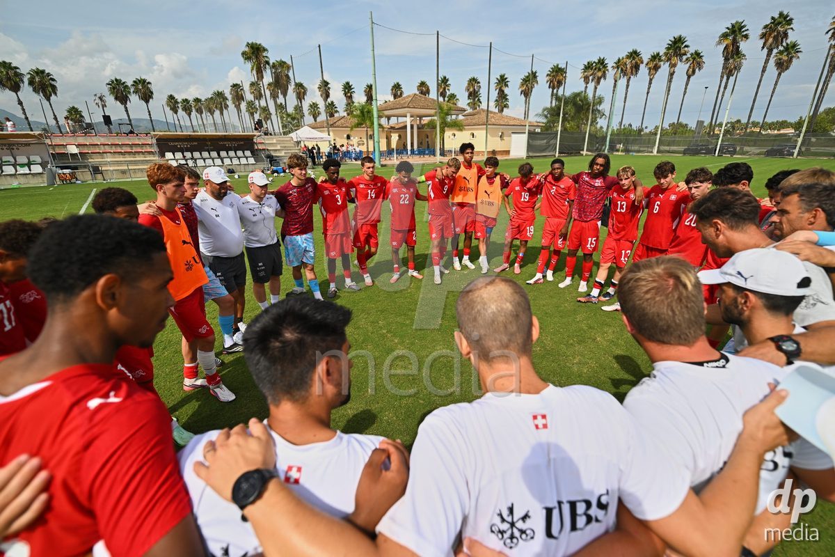 OLIVA NOVA, SPAIN - SEPTEMBER 28: The International Friendly match between Switzerland U17 and Sweden U17 at Oliva Nova Sports Center on September 28, 2026 in Oliva Nova, Spain.
