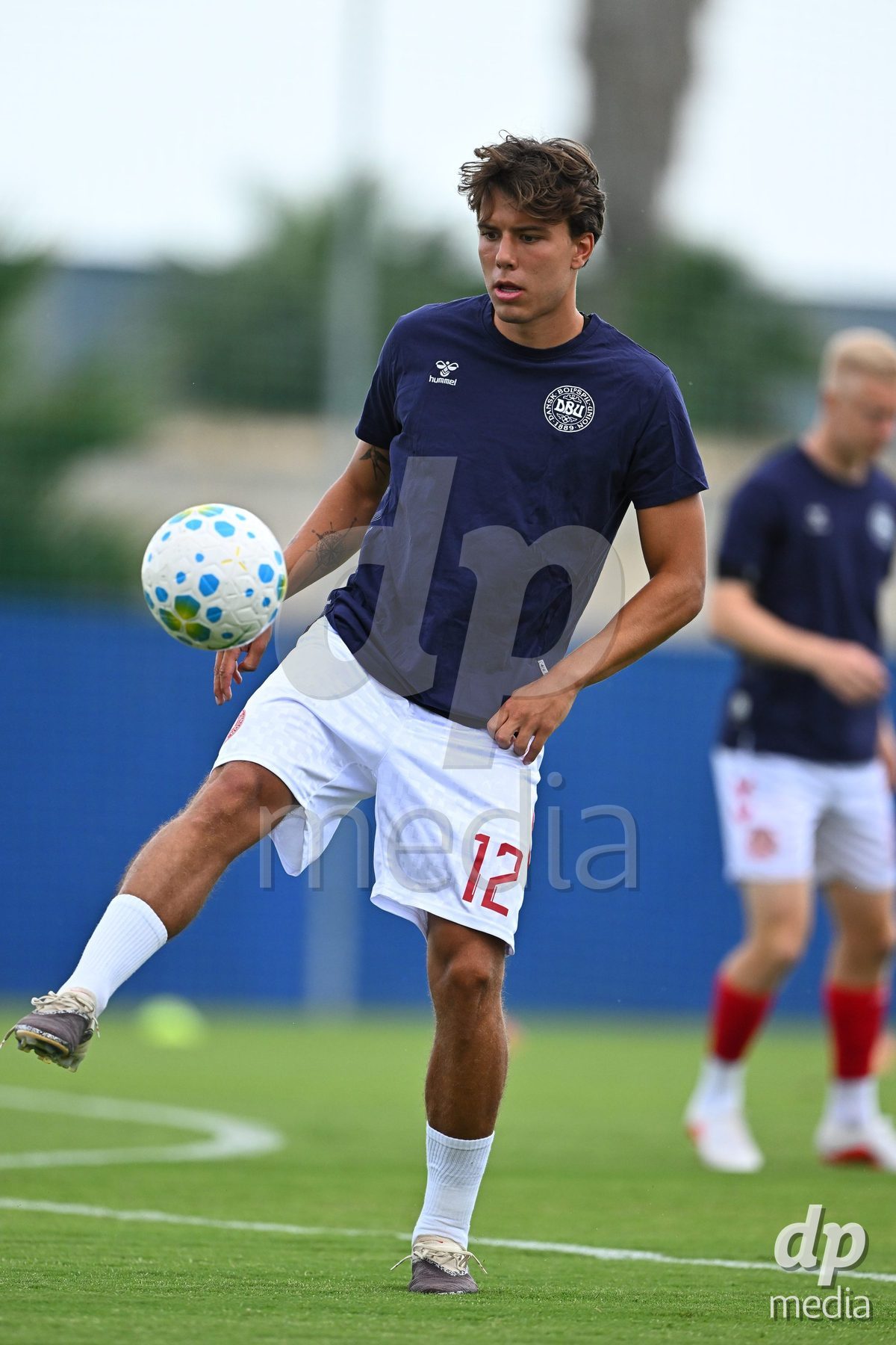 SAN PEDRO DEL PINATAR, SPAIN - SEPTEMBER 28: Luka Callo of Denmark during the International Friendly match between Denmark U20 and Brazil U20 at Pinatar Arena on September 28, 2026 in San Pedro del Pinatar, Spain.