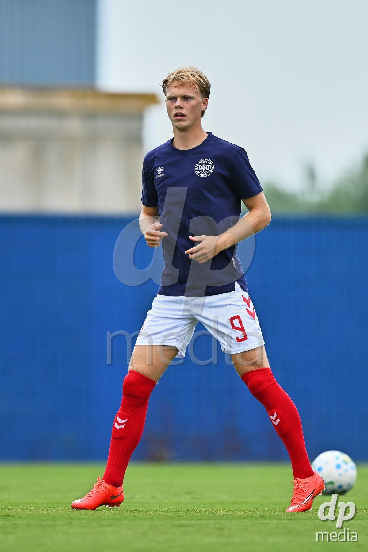SAN PEDRO DEL PINATAR, SPAIN - SEPTEMBER 28: Villum Berthelsen of Denmark during the International Friendly match between Denmark U20 and Brazil U20 at Pinatar Arena on September 28, 2026 in San Pedro del Pinatar, Spain.