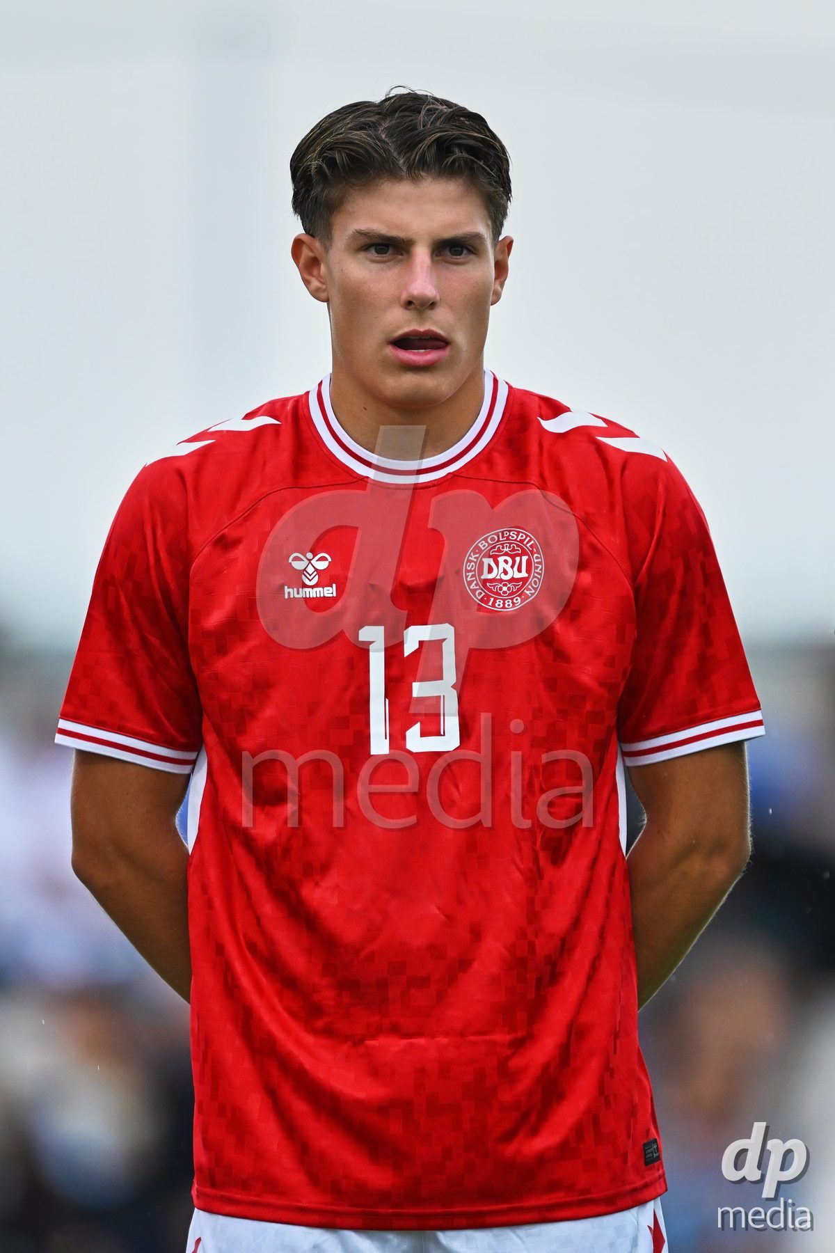 SAN PEDRO DEL PINATAR, SPAIN - SEPTEMBER 28: Magnus Andersen of Denmark during the International Friendly match between Denmark U20 and Brazil U20 at Pinatar Arena on September 28, 2026 in San Pedro del Pinatar, Spain.