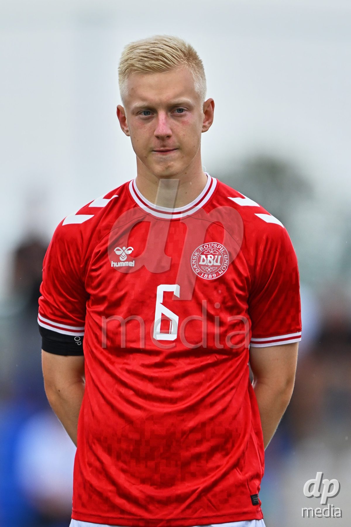SAN PEDRO DEL PINATAR, SPAIN - SEPTEMBER 28: Laurits Pedersen of Denmark during the International Friendly match between Denmark U20 and Brazil U20 at Pinatar Arena on September 28, 2026 in San Pedro del Pinatar, Spain.