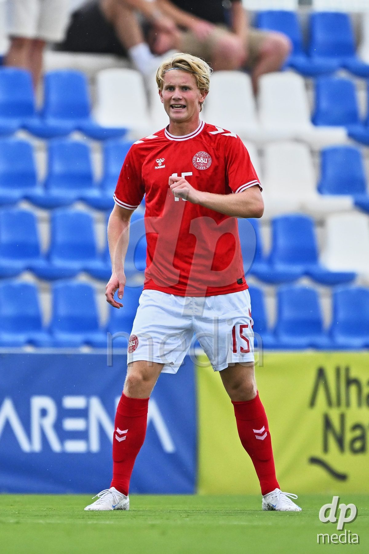 SAN PEDRO DEL PINATAR, SPAIN - SEPTEMBER 28: Marcus Walker of Denmark during the International Friendly match between Denmark U20 and Brazil U20 at Pinatar Arena on September 28, 2026 in San Pedro del Pinatar, Spain.