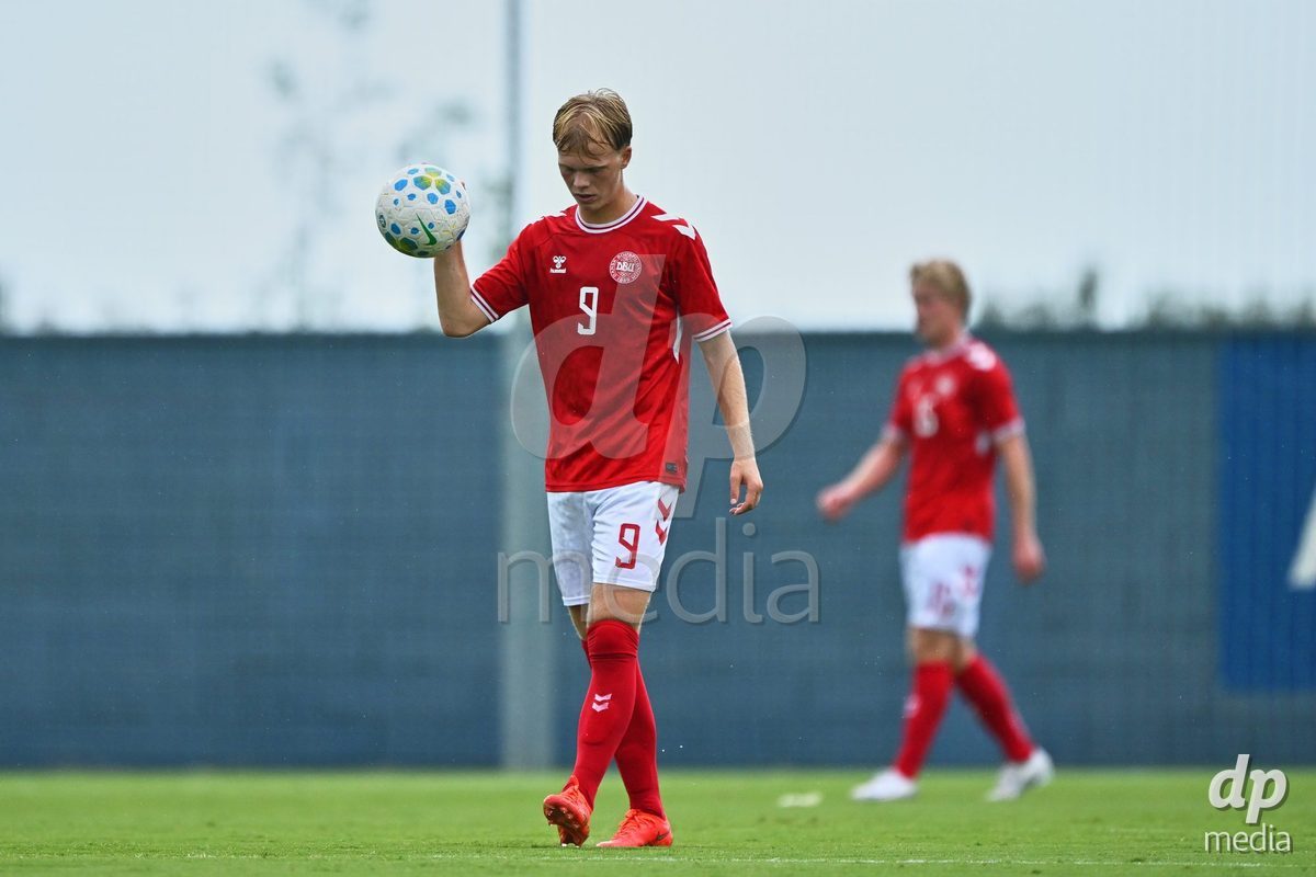 SAN PEDRO DEL PINATAR, SPAIN - SEPTEMBER 28: Villum Berthelsen of Denmark during the International Friendly match between Denmark U20 and Brazil U20 at Pinatar Arena on September 28, 2026 in San Pedro del Pinatar, Spain.