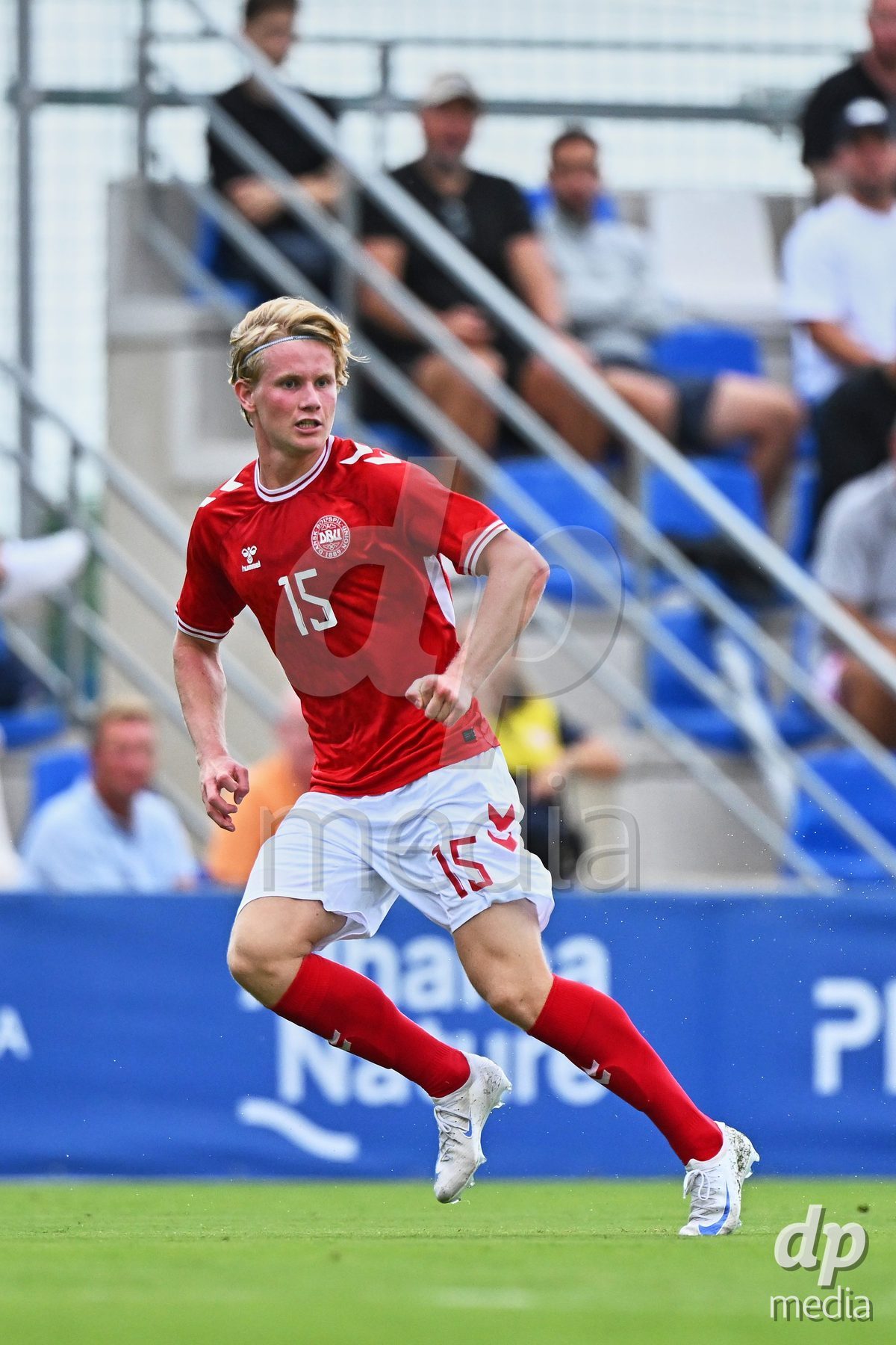 SAN PEDRO DEL PINATAR, SPAIN - SEPTEMBER 28: Marcus Walker of Denmark during the International Friendly match between Denmark U20 and Brazil U20 at Pinatar Arena on September 28, 2026 in San Pedro del Pinatar, Spain.