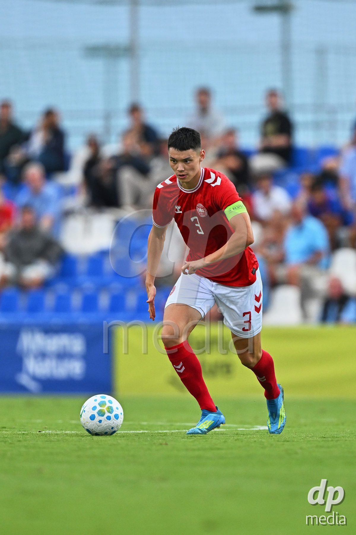 SAN PEDRO DEL PINATAR, SPAIN - SEPTEMBER 28: Tobias Slotsager of Denmark during the International Friendly match between Denmark U20 and Brazil U20 at Pinatar Arena on September 28, 2026 in San Pedro del Pinatar, Spain.