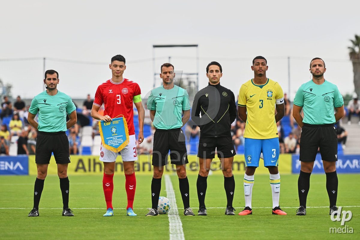 SAN PEDRO DEL PINATAR, SPAIN - SEPTEMBER 28: The International Friendly match between Denmark U20 and Brazil U20 at Pinatar Arena on September 28, 2026 in San Pedro del Pinatar, Spain.
