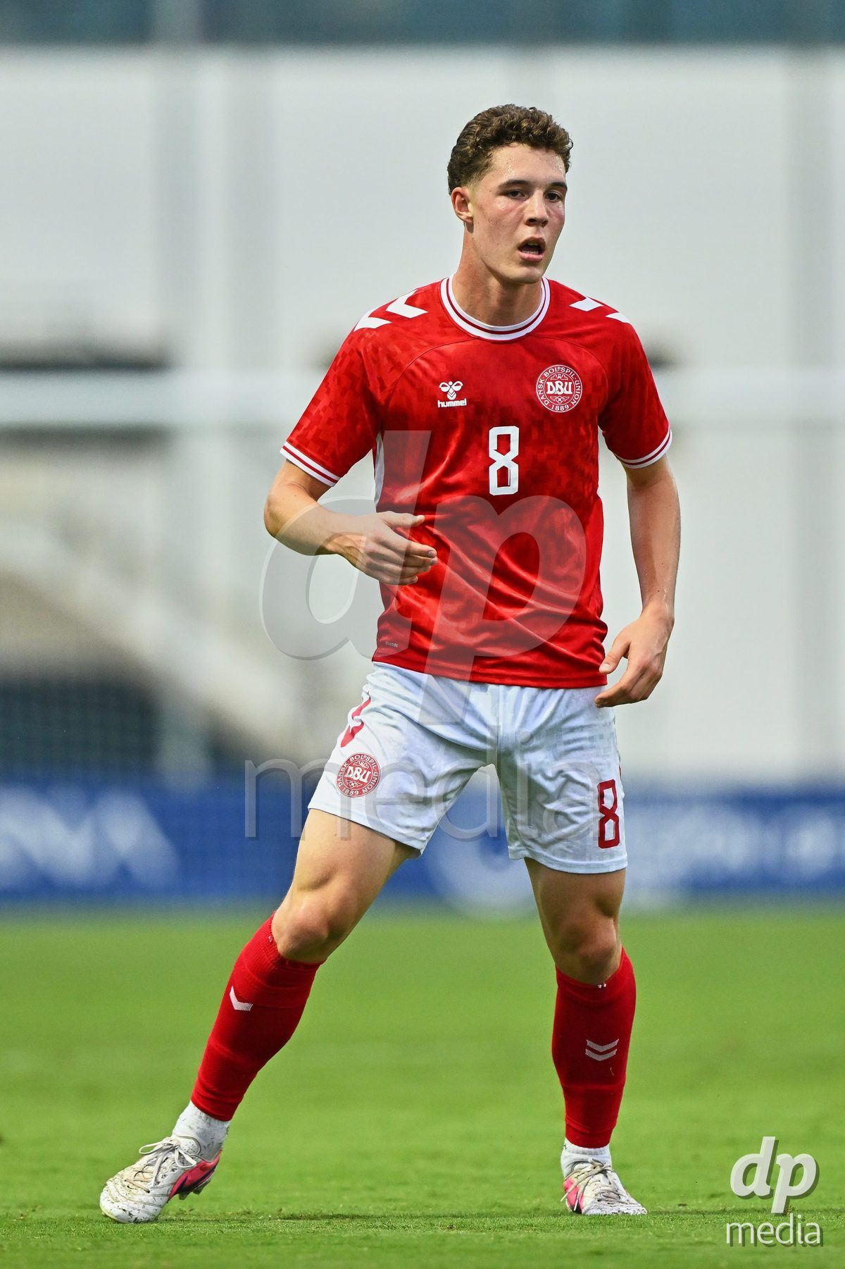 SAN PEDRO DEL PINATAR, SPAIN - SEPTEMBER 28: Jonatan Lindekilde of Denmark during the International Friendly match between Denmark U20 and Brazil U20 at Pinatar Arena on September 28, 2026 in San Pedro del Pinatar, Spain.