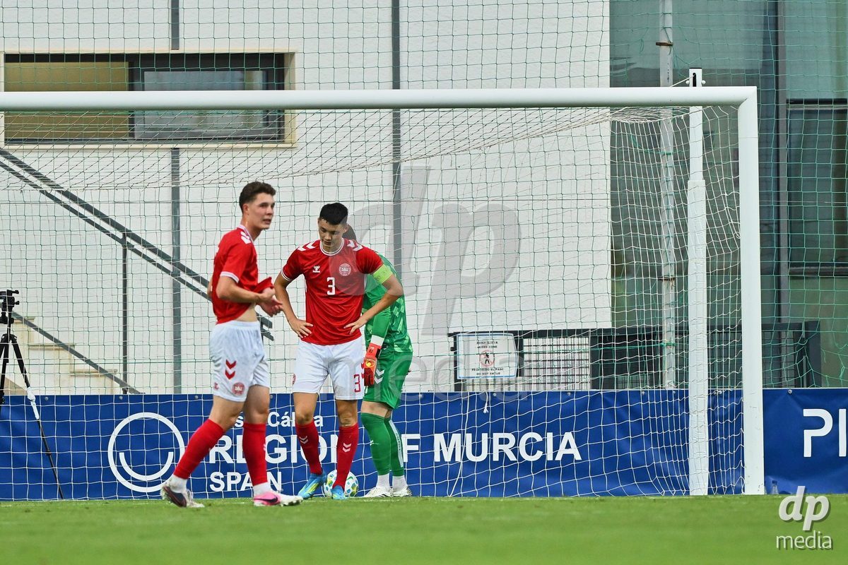 SAN PEDRO DEL PINATAR, SPAIN - SEPTEMBER 28: Tobias Slotsager of Denmark during the International Friendly match between Denmark U20 and Brazil U20 at Pinatar Arena on September 28, 2026 in San Pedro del Pinatar, Spain.