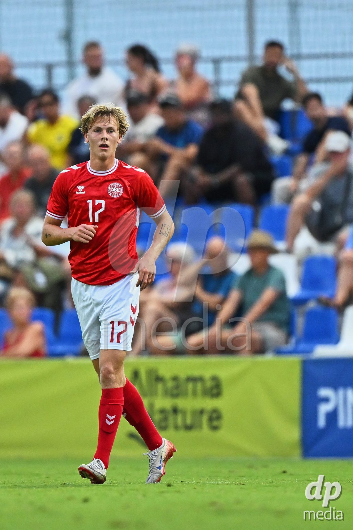 SAN PEDRO DEL PINATAR, SPAIN - SEPTEMBER 28: Viktor Bender of Denmark during the International Friendly match between Denmark U20 and Brazil U20 at Pinatar Arena on September 28, 2026 in San Pedro del Pinatar, Spain.