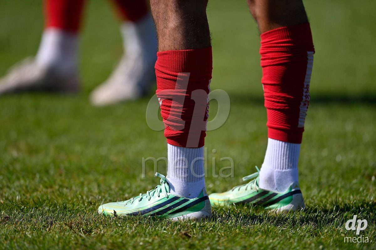 SAMOBOR, CROATIA - SEPTEMBER 29: Player of Denmark during warm up prior to the International Friendly match between Denmark U18 and Italy U18 on September 29, 2026 in Samobor, Croatia. Photo: Igor Soban/Pixsell / DP Media