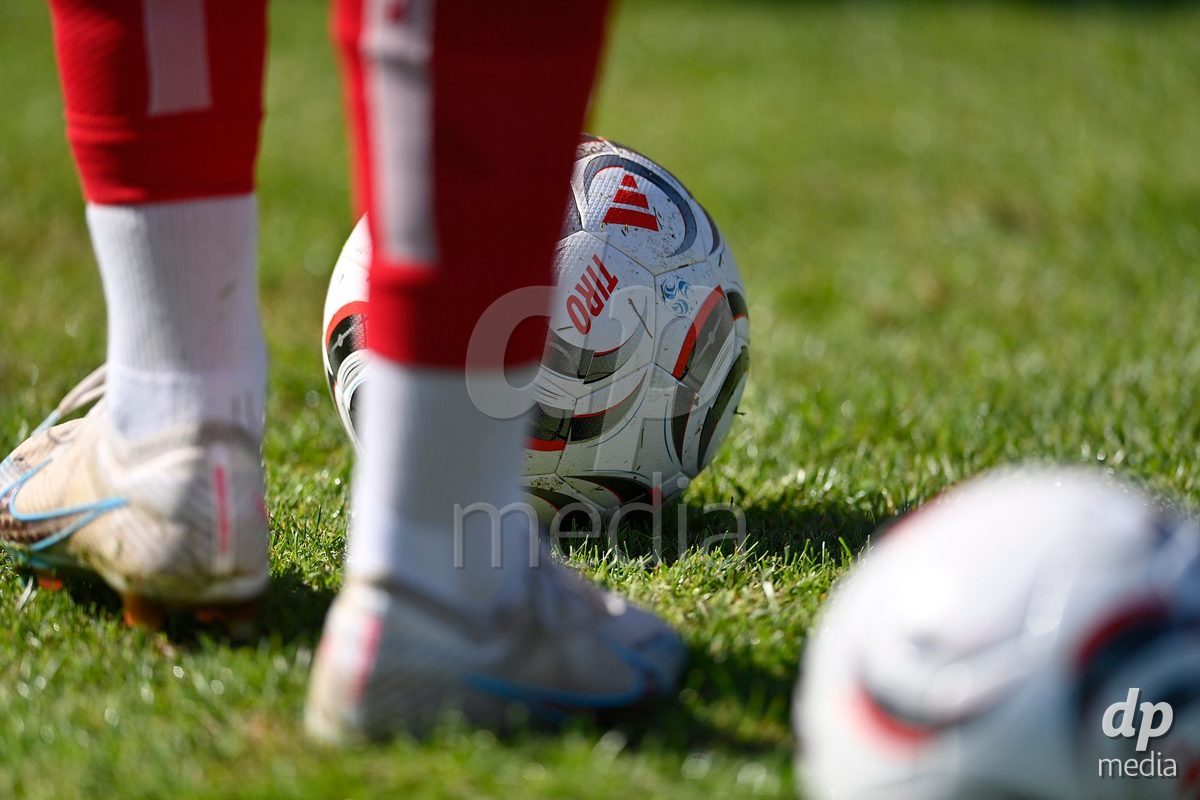 SAMOBOR, CROATIA - SEPTEMBER 29: Player of Denmark during warm up prior to the International Friendly match between Denmark U18 and Italy U18 on September 29, 2026 in Samobor, Croatia. Photo: Igor Soban/Pixsell / DP Media