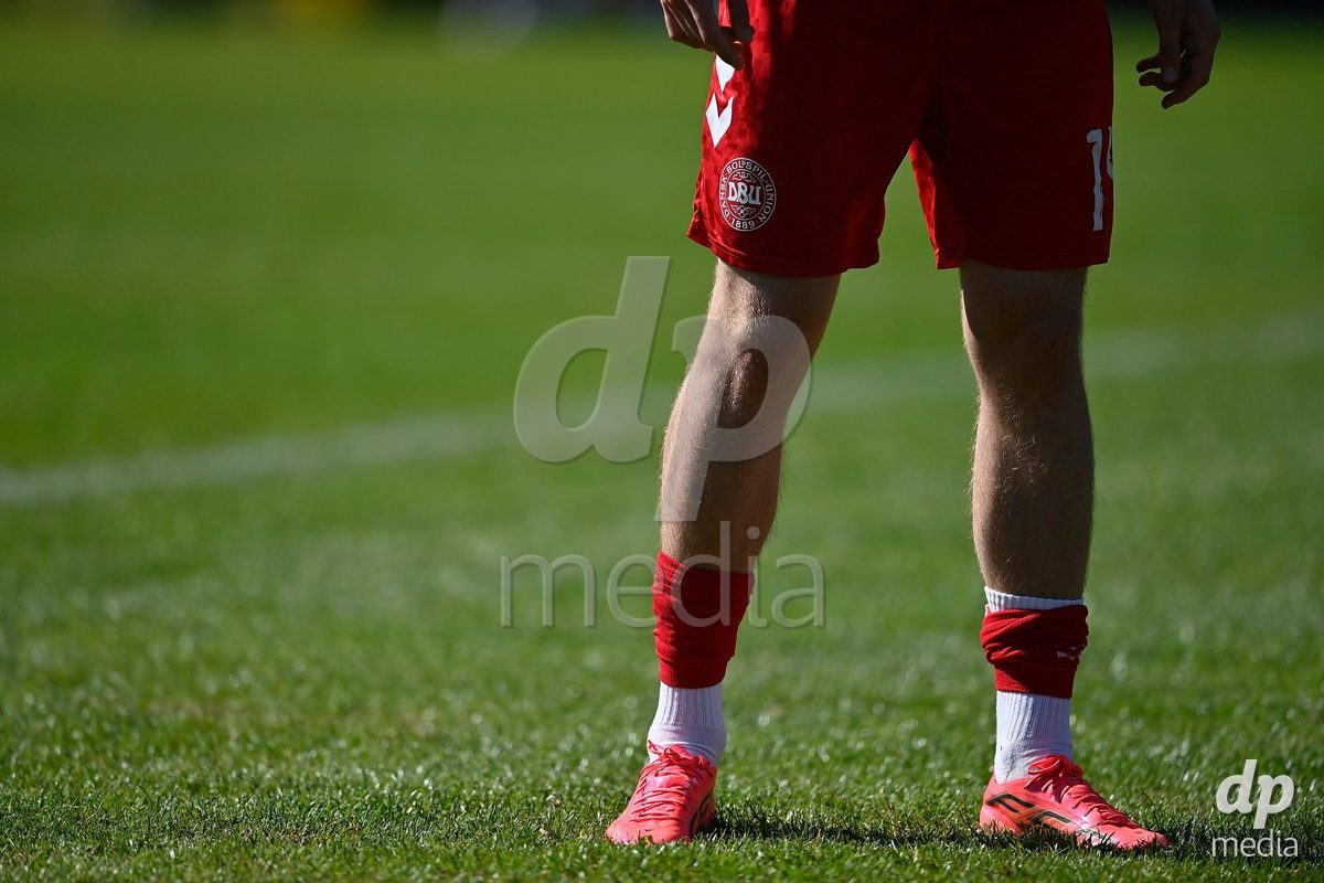 SAMOBOR, CROATIA - SEPTEMBER 29: Player of Denmark during warm up prior to the International Friendly match between Denmark U18 and Italy U18 on September 29, 2026 in Samobor, Croatia. Photo: Igor Soban/Pixsell / DP Media