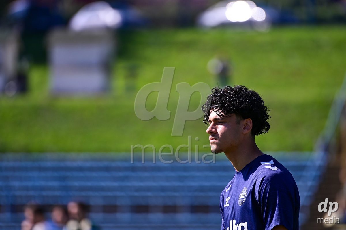 SAMOBOR, CROATIA - SEPTEMBER 29: Daryosh Popalzai of Denmark during warm up prior to the International Friendly match between Denmark U18 and Italy U18 on September 29, 2026 in Samobor, Croatia. Photo: Igor Soban/Pixsell / DP Media