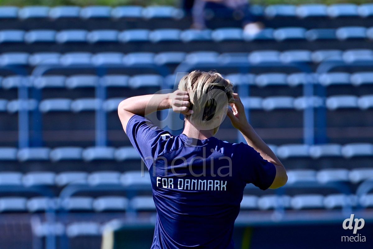 SAMOBOR, CROATIA - SEPTEMBER 29: Player of Denmark during warm up prior to during the International Friendly match between Denmark U18 and Italy U18 on September 29, 2026 in Samobor, Croatia. Photo: Igor Soban/Pixsell / DP Media